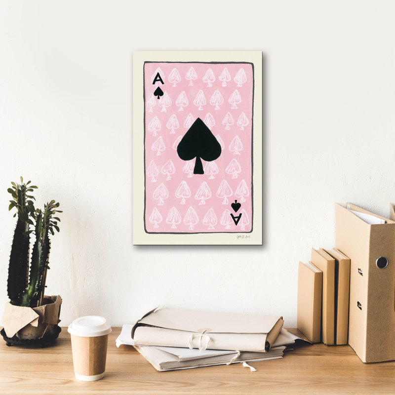 «Ace Of Spades» par Yvette St. Amant, art mural sur toile, H 18 po x l 12 po