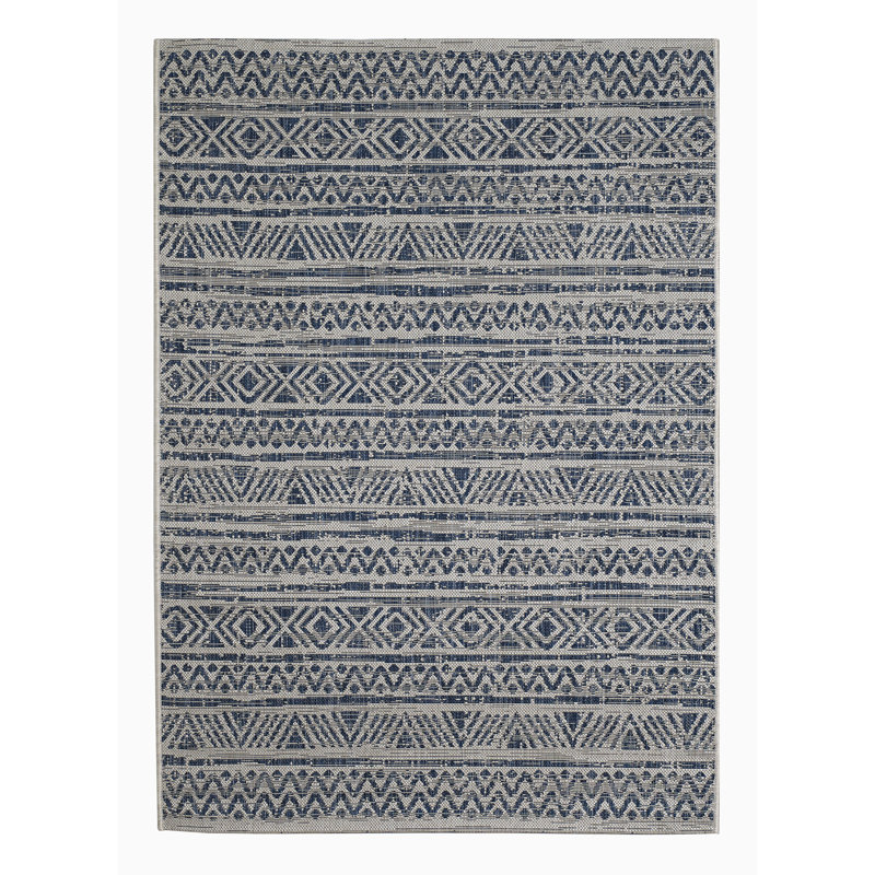 Jeydi Geometric Indoor / Outdoor Rug, Rectangle 2'7" x 4'11"