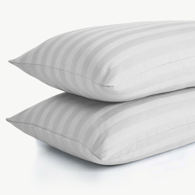 Aspire Homeware Ultra Soft & Breathable Microfiber Striped Pillowcase (Pack Of 2)