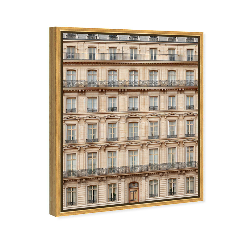 Sculpted Facade Print by Oliver Gal, 21"H x 25"W, Gold Floater Frame