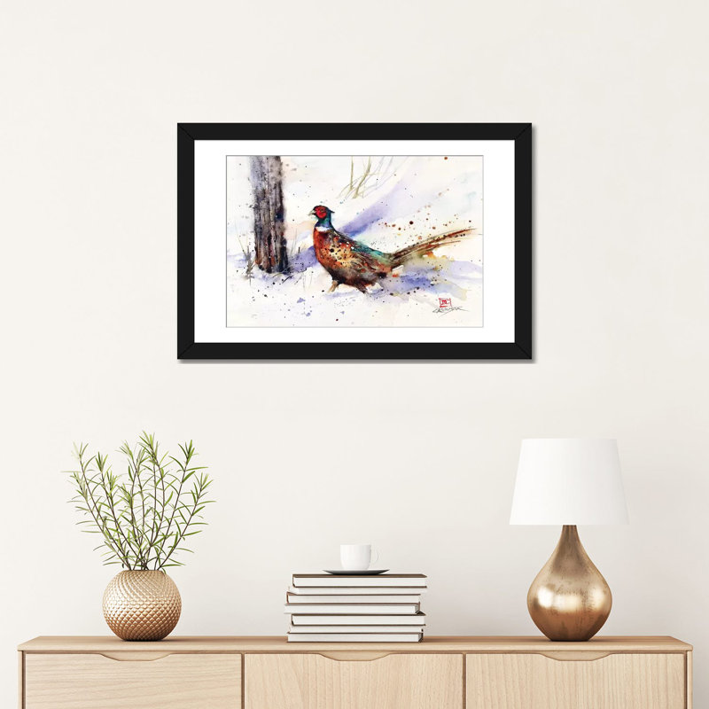« rétroactif coq » par dean crouser,, reproduction d’impression sur toile tendue, Papier d'art encadré noir, Blanc
