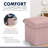 Small Foldable Square Linen Storage Bench Suitable For Living Room, Bedroom, Dormitory-1883939598