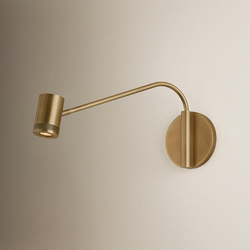 Applique murale à DEL 1 lumière à intensité variable intégrée 2700 K Vertex, H 6,5 po x l 4,5 po x P 14,25 po, 600