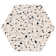 Kallisto Carbas Grey 8-in. x 9-in. Hexagon Terrazzo Matte Porcelain Floor and Wall Tile