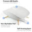 Égouttoir à vaisselle autodrainant, blanc - large égouttoir à vaisselle avec bec pivotant, durable, antirouille, idéal pour les foyers de 4 à 5 personnes