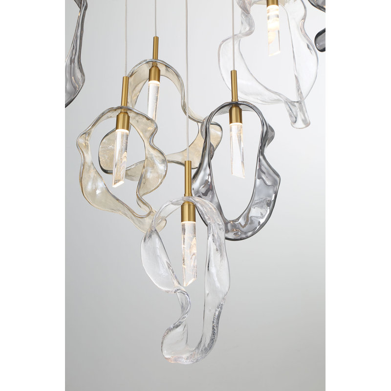 Lustre mixte 39 "Norah 26L, Doré
