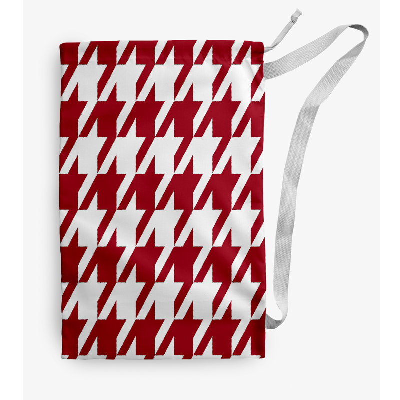 Sac à linge géométrique, Petit (H 29 po x l 18 po), Rouge