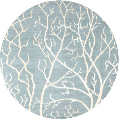 Tapis de zone bleu contemporain