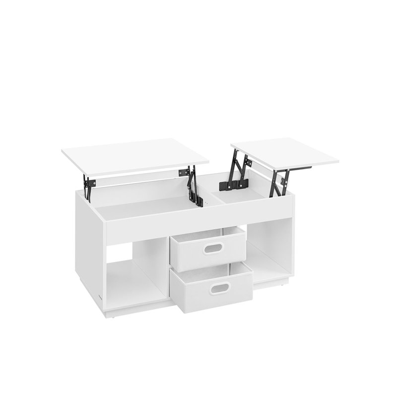 Caprica Lift Top Coffee Table with Storage, White