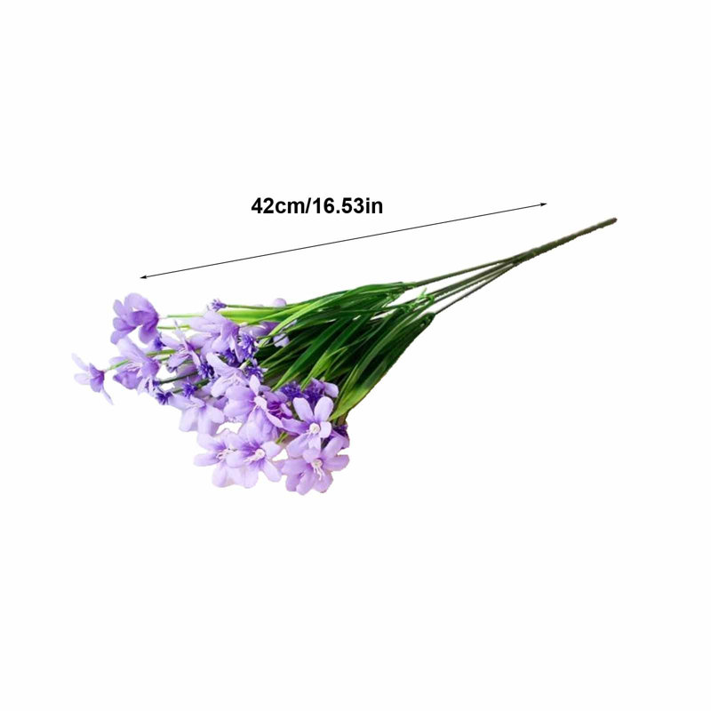 Faux fleurs artificielles en soie ktndieu, Mauve