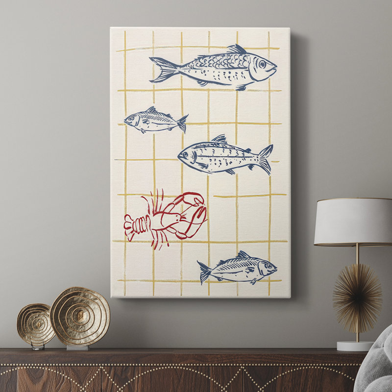 Salty Sea Friends II - galerie Cavas sur mesure, H 48 po x l 32 po