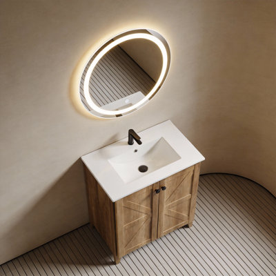 Meuble-lavabo simple Timbrx de 30 po avec lavabo intégré