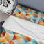 Ensemble de housse de couette en microfibre orange / turquoise Eilt-29167975