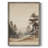 Vintage Landscape VII Framed Print - Solid Wood