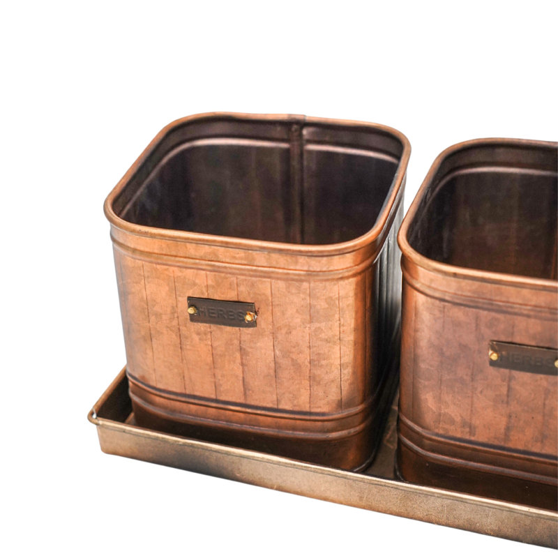 Metal Pot Planter