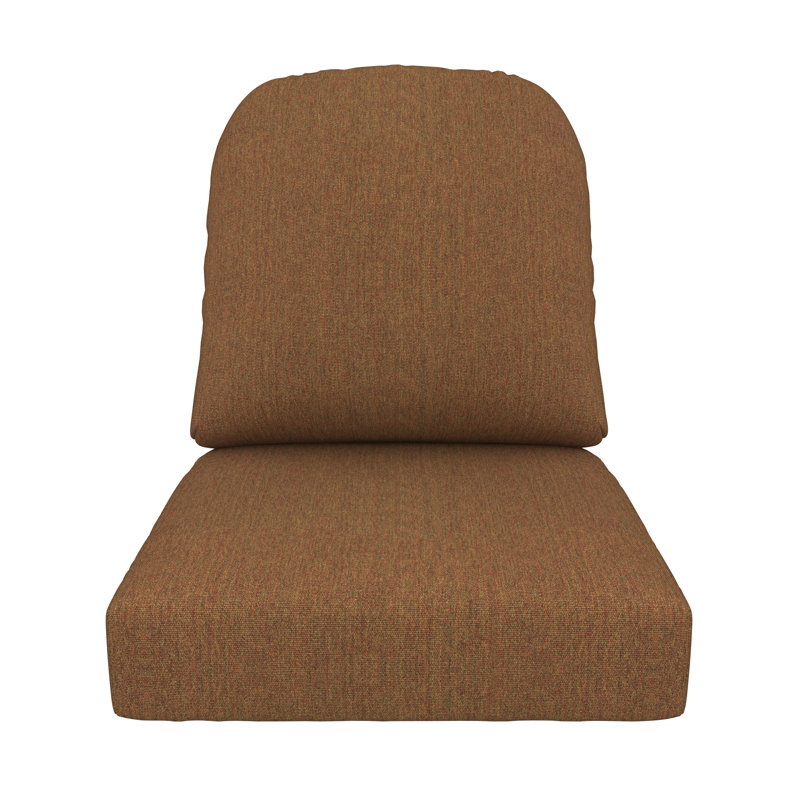 Outdoor Sunbrella® Seat/Back Cushion, Canvas Teak
