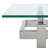 Mania 47.2'' Glass Top Console Table