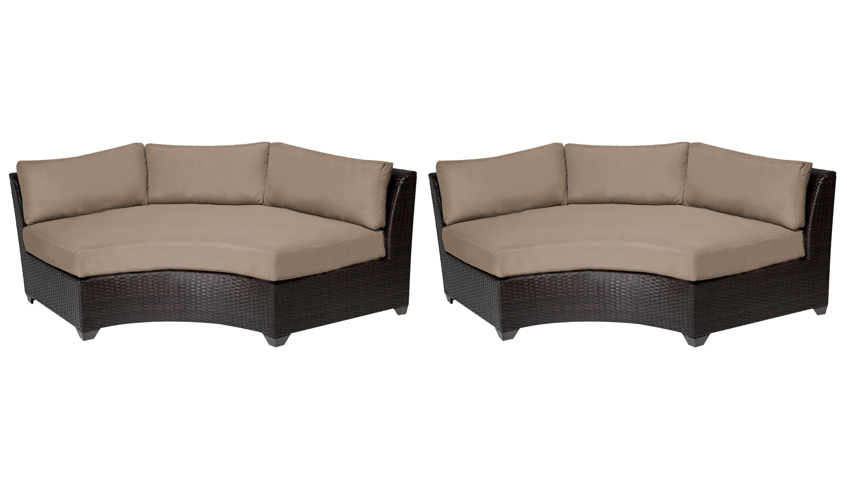 Outdoor curved discount sectional replacement cushions