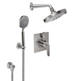 Rincon Bay 1.8 GPM Styletherm 0.5" Thermostatic Shower System with Showerhead and Handshower on Hook