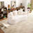 65" Chenille Curved Sofa-79720076