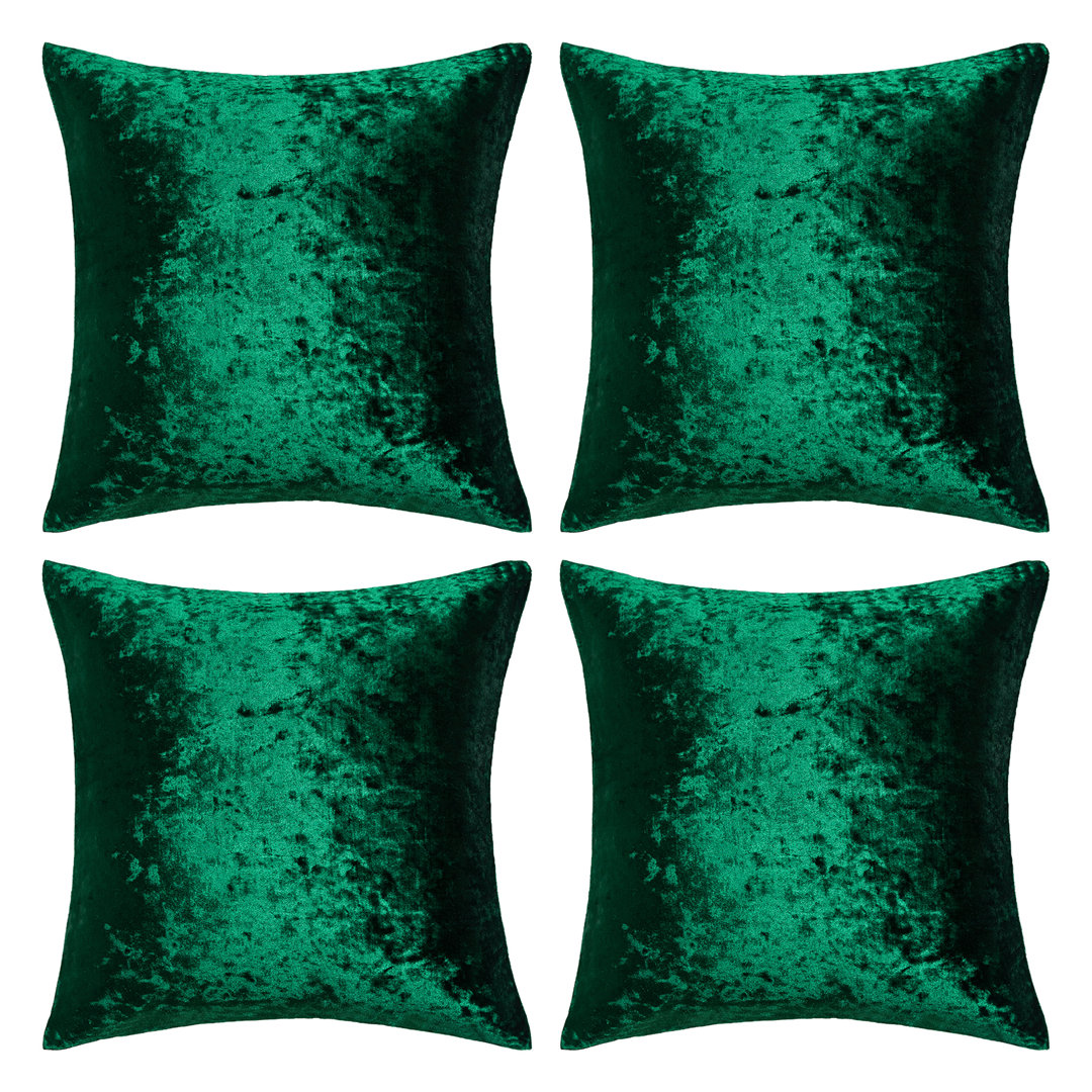 Antwain Velvet Throw Pillow (Set of 4) WARISI