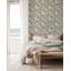 Feuille de bananier - Papier peint gris sauge-610134156-731781153