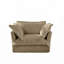 Fauteuil en velours côtelé