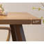 Ensemble de table de salle à manger en bois massif de style américain-107255656