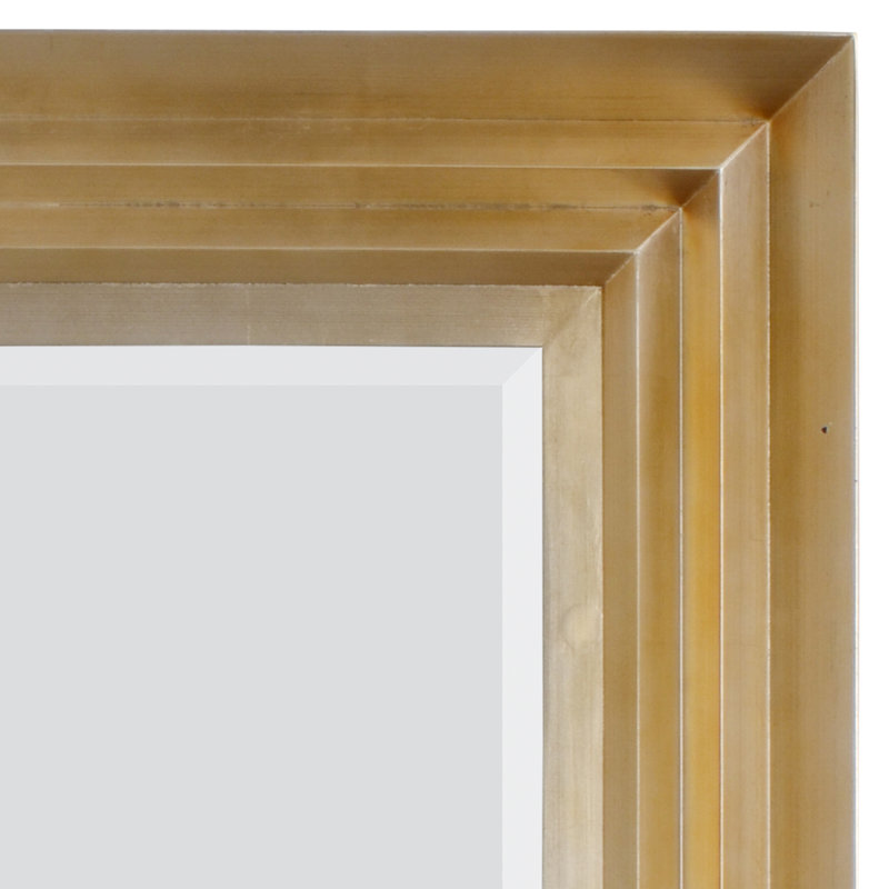 Wood Flat Wall Mirror