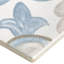 Carrelage en porcelaine gris mat / bleu Valencia Daiza 8 "x 8" Valencia