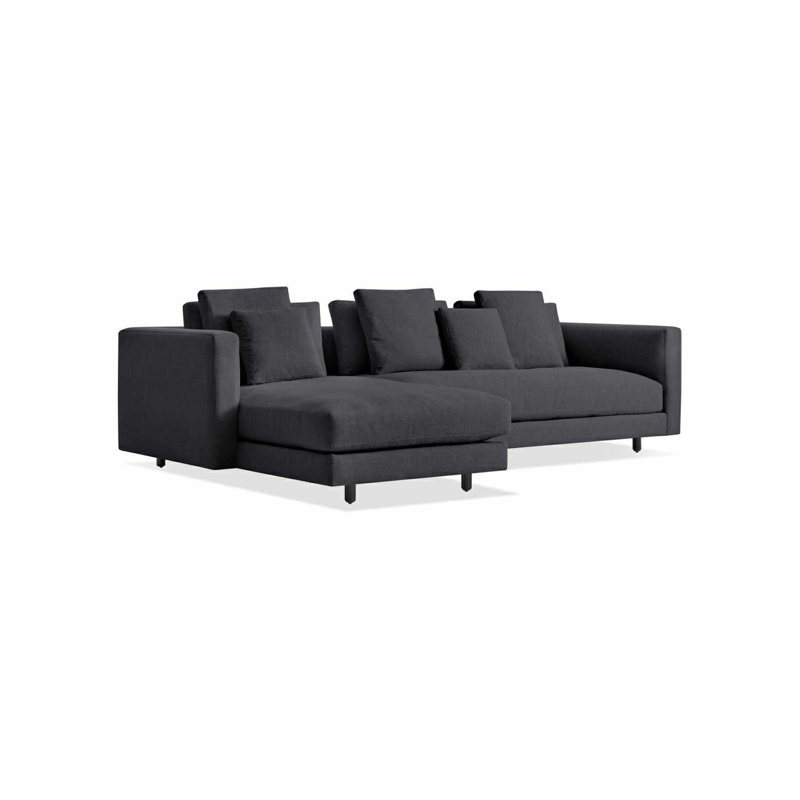 Hands Down Chaise Sectional, Left Hand Facing, Tofte Navy/Color Mix 1 Polyester Blend