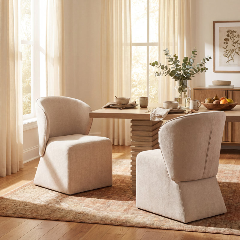Chaise rembourrée Aurelio, 2, Beige