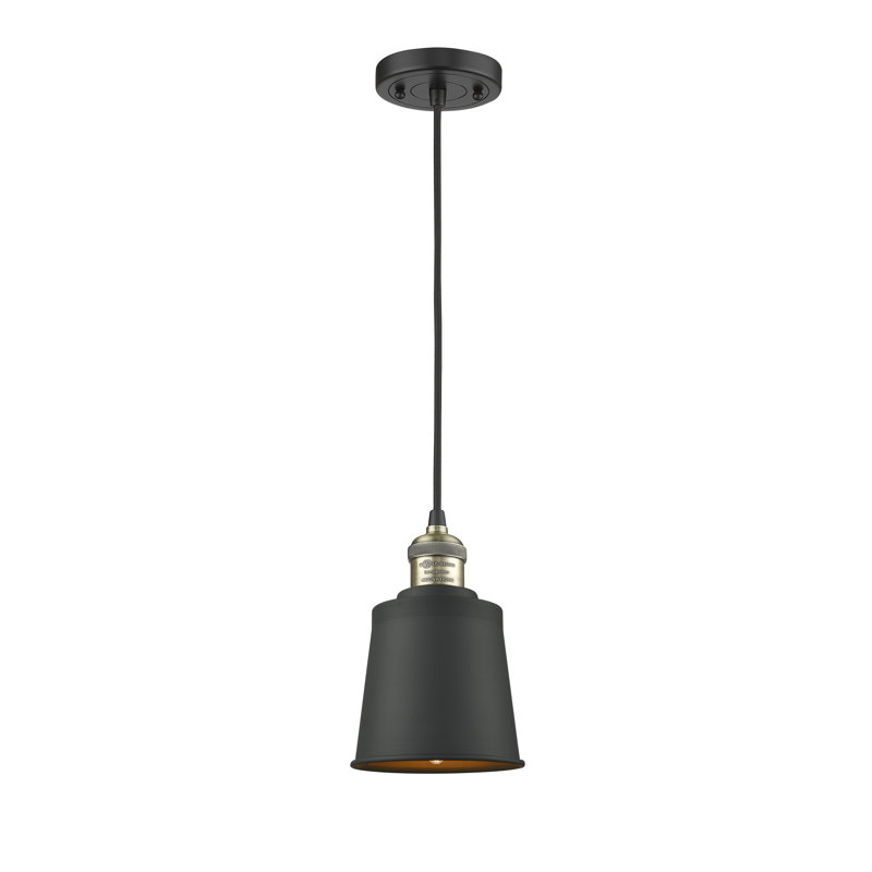 Luminaire suspendu conique à 1 lumière Lavender Hill, Ampoule non incluse