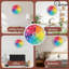 Horloge couleur arc-en-ciel