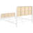 Randall White Open Cane Webbing Metal Queen Bed