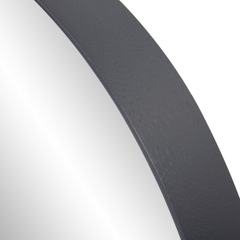 Zaleski Wood Flat Wall Mirror, 35" x 22"