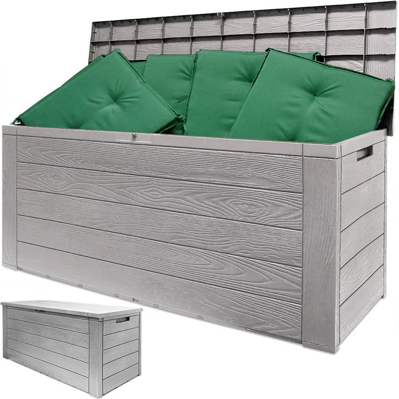 Brambly Cottage Vecellio 119cm W 61L Plastic Lockable Deck Box