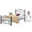 Auxter Steel Piece Bedroom Set-916490475-936362704