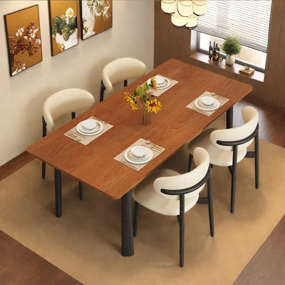 New rectangular dining table and chair set