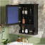 Armoire de rangement de salle de bain murale 20 "avec miroir, armoire de rangement murale avec porte, armoire à pharmacie murale à miroir-2022707725