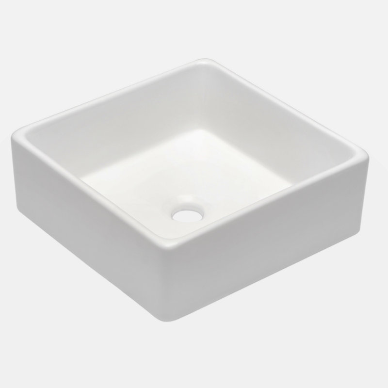Lavabo de salle de bain vasque carré en céramique 15X15