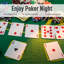 Table de poker pliable Soozier, table de Blackjack 72 po pour 7 joueurs avec porte-jetons