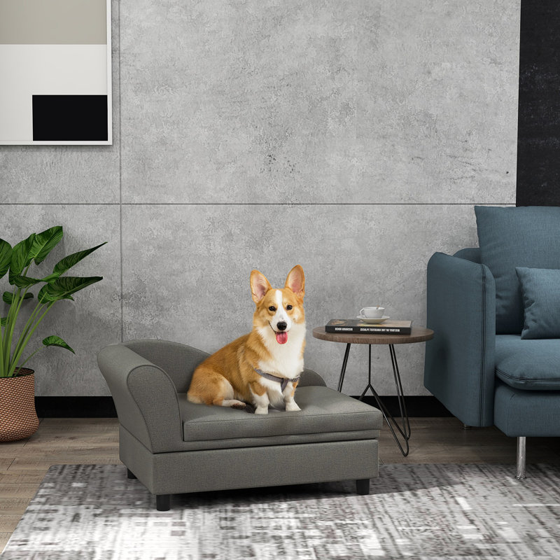 Canapé pour animaux de compagnie Ziva, Gris