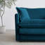 Canapé modulaire en chenille bleu 4