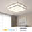 14 Inch LED Square Flush Mount Ceiling Light – 20W Dimmable, 4000K Cool White, Brushed Nickel Finish – Modern Ceiling Fixture for Living Room, Bedroom, Kitchen & More-290484678