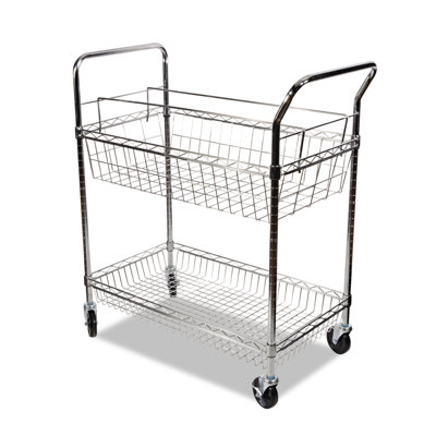 Two-Shelf,Carry-all Cart/Mail Cart,