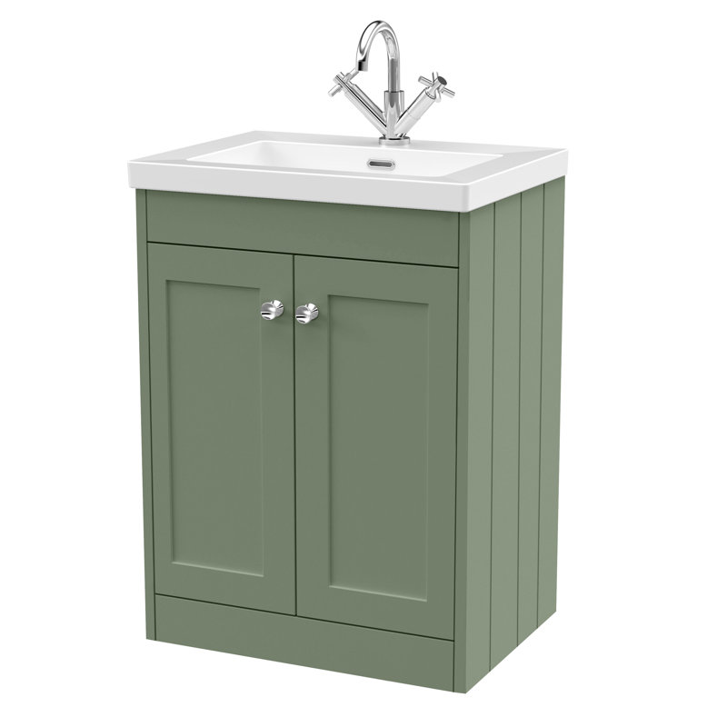 Ashwick Bathroom Vanity, Satin Green, 613 cm
