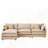3-Seater Comfy Cloud Couches With Movable Ottoman-366881469