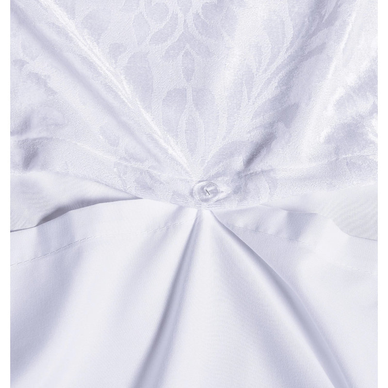 Velvet Duvet Cover, Double Duvet Cover + 2 Standard Pillowcases, White