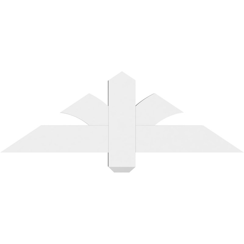 Support pour pignon en PVC Redmond, H 12 po x l 36 po (pas: 8/12), P 2 po x F 4 po